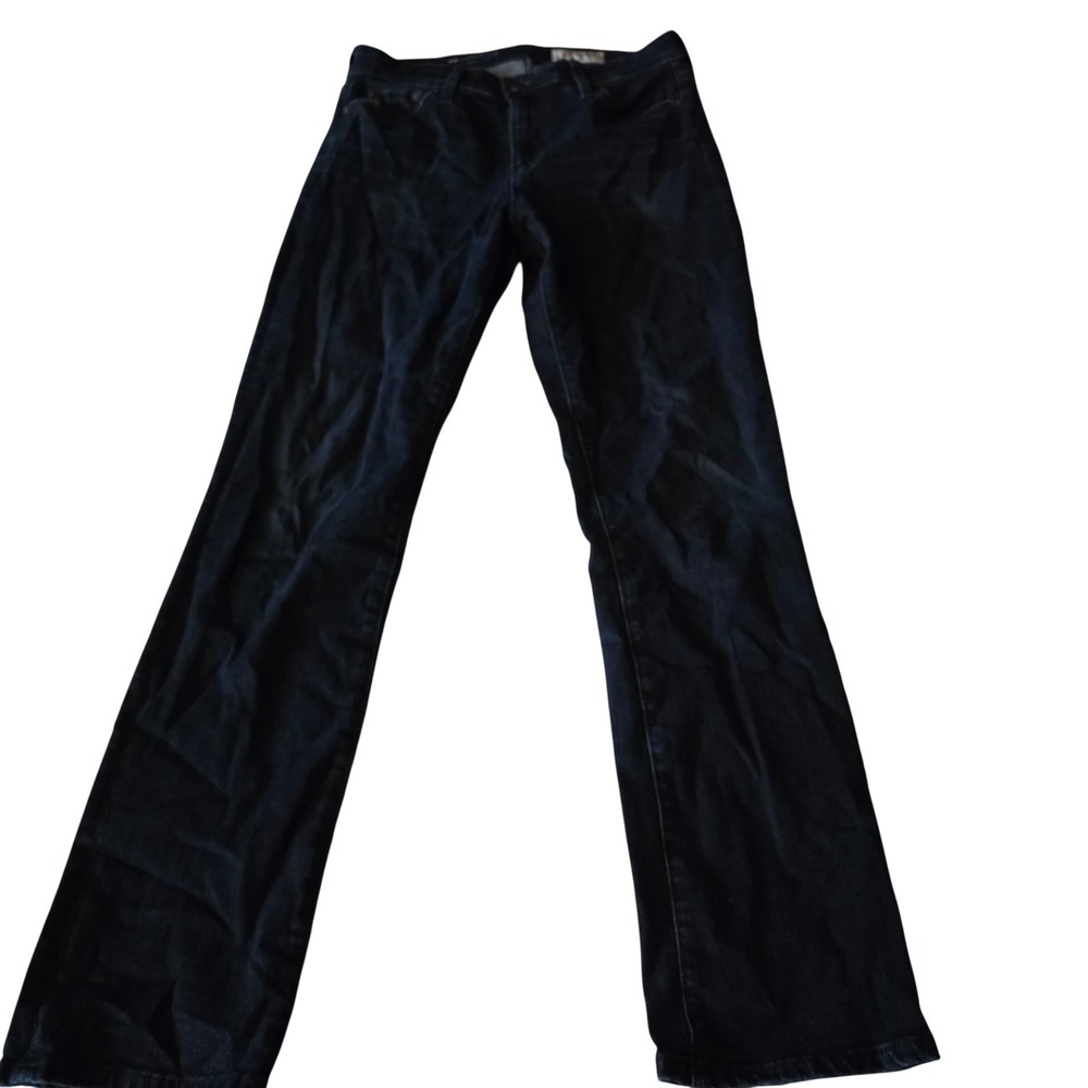 AG Adriano Goldschmied Mari High Rise Slim Straight Jeans Dark Wash 28